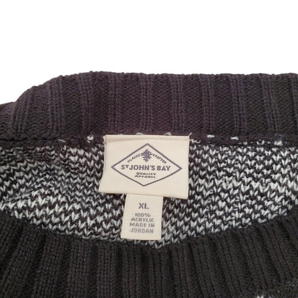 ST JOHN’S BAY PLAID SWEATER XL - Picture 8 of 8